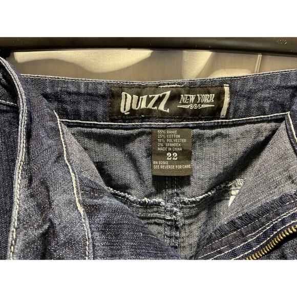 Quizz New York Denim Skirt Size 22, Y2K/90's Style, Ramie Blend - Picture 4 of 7